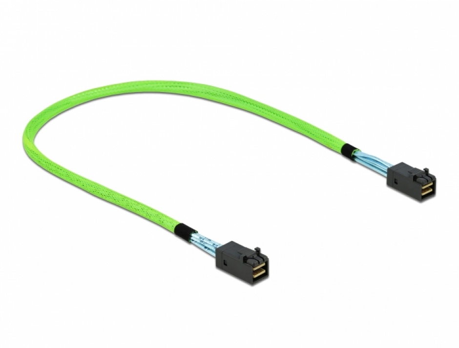 Imagine Cablu PCI Express Mini SAS HD SFF-8673 la SFF-8673 0.5m, Delock 86624